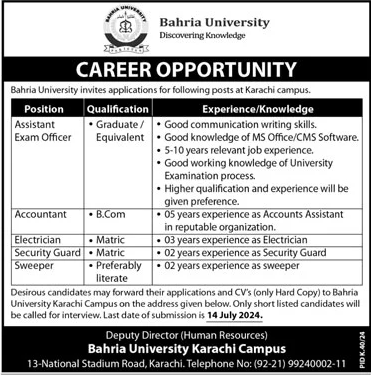 Bahria-University-Karachi-Campus-Jobs-2024