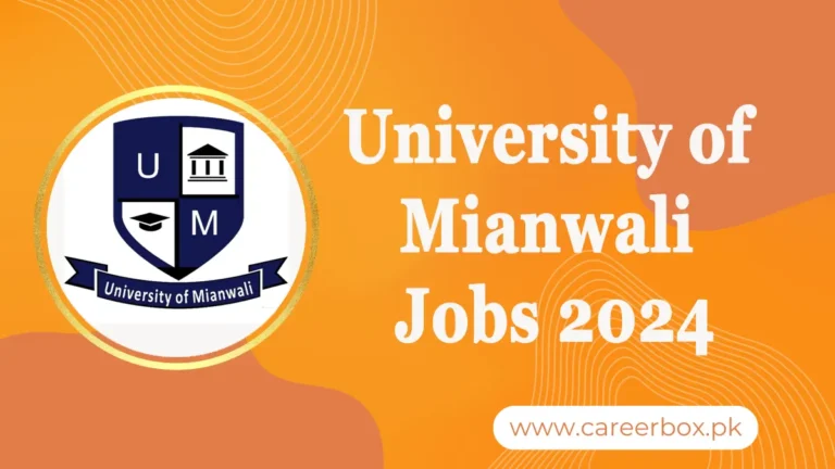 University of Mianwali Jobs 2024