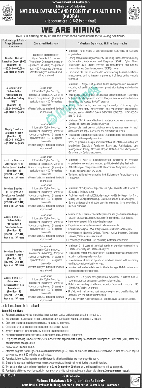 National-Database-and-Registration-Authority-NADRA-Jobs-2024