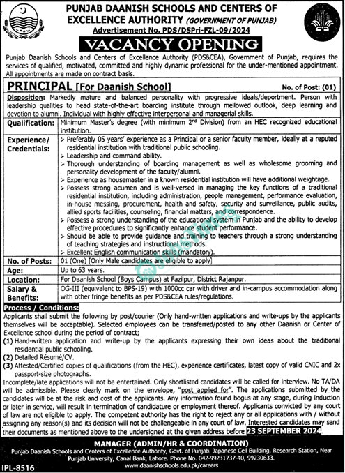 Punjab-Danish-Schools-and-Centers-of-Excellence-Authority-Jobs-2024