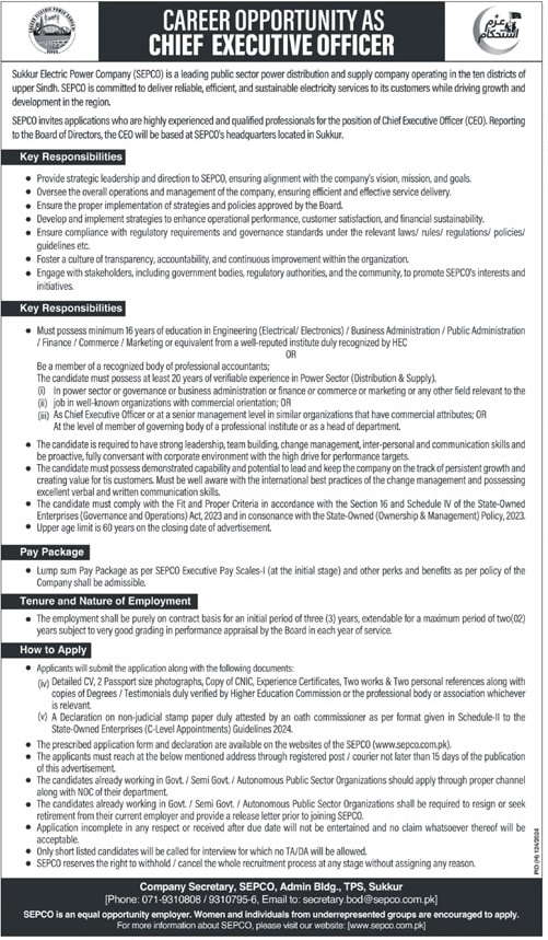 Sukkur-Electrical-Power-Company-SEPCO-Jobs-2024