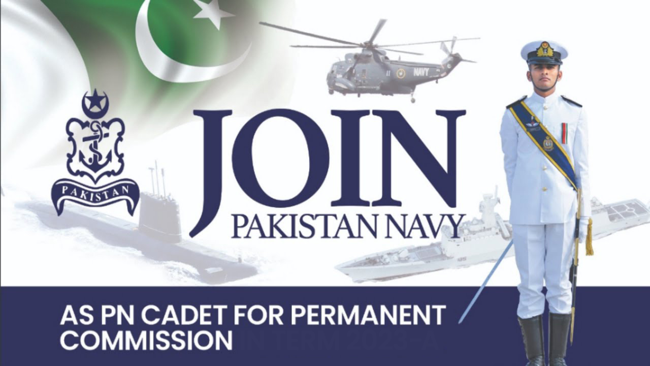 Pakistan Navy as PN Cadet for Permanent Commission