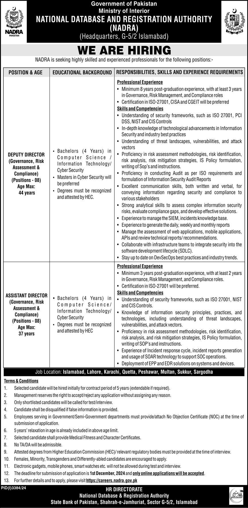 National Database and Registration Authority NADRA