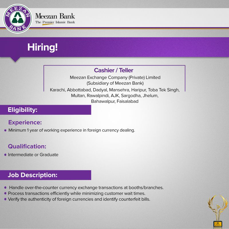 Meezan Bank Limited Jobs 2024