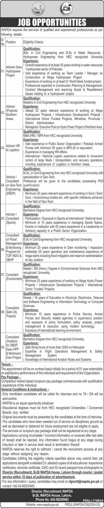 WAPDA Jobs 2025