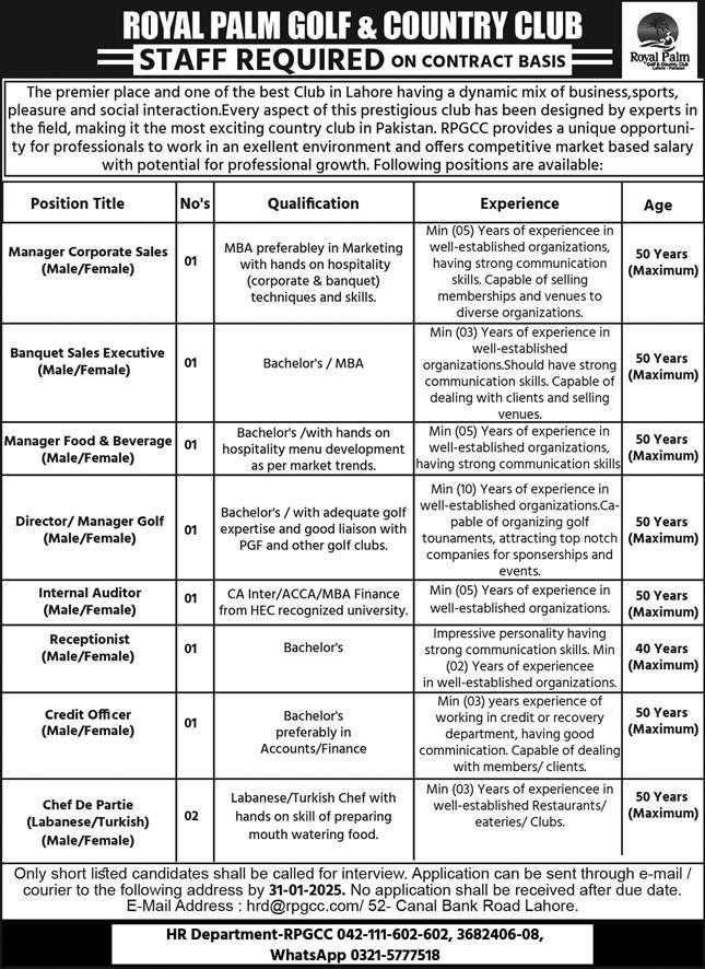 Royal Palm Golf & Country Club Jobs 2025