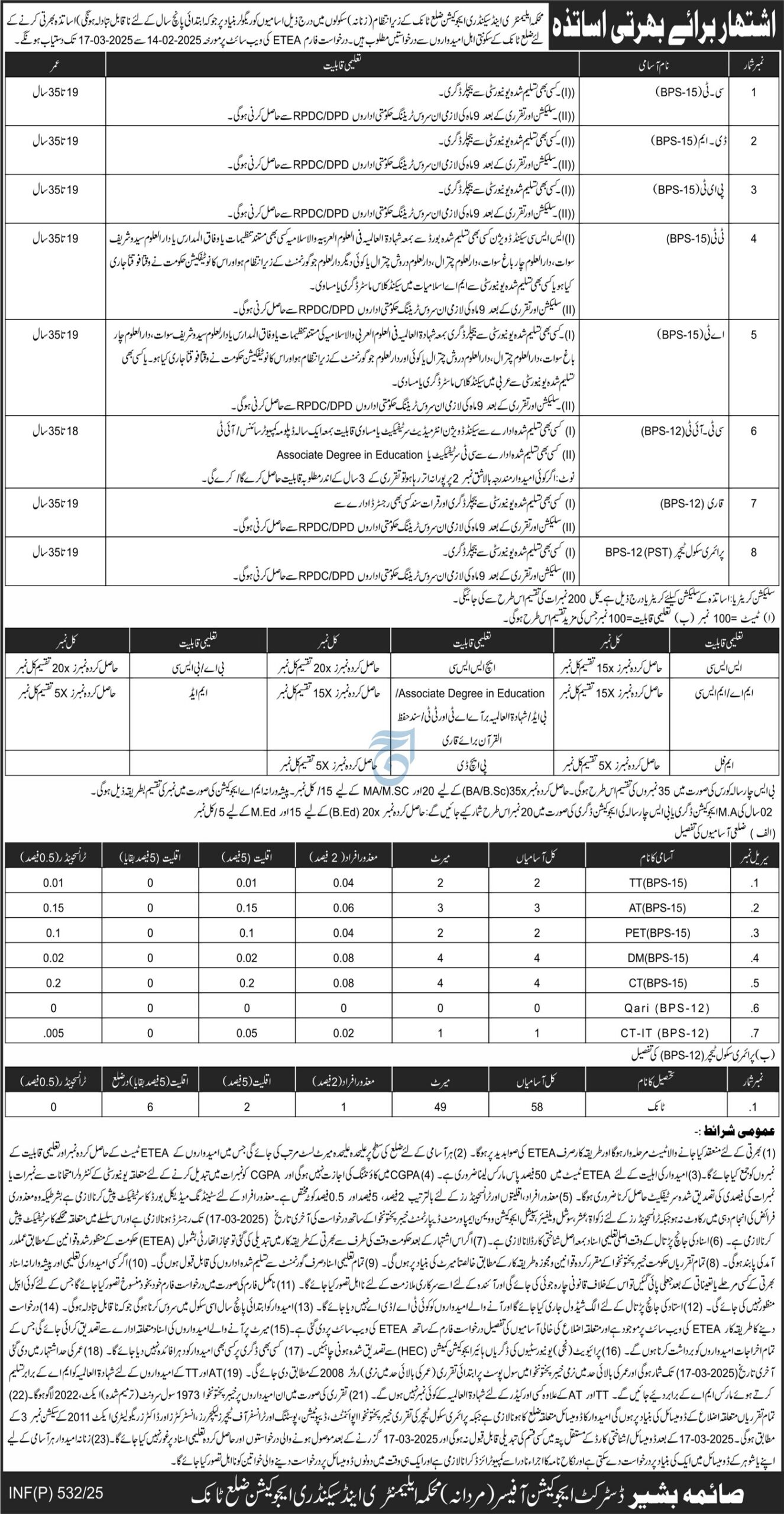 Elementary & Secondary Education Department ESED Tank Jobs 2025