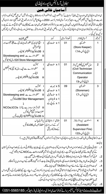 Central Ordnance Depot COD Rawalpindi Jobs 2025
