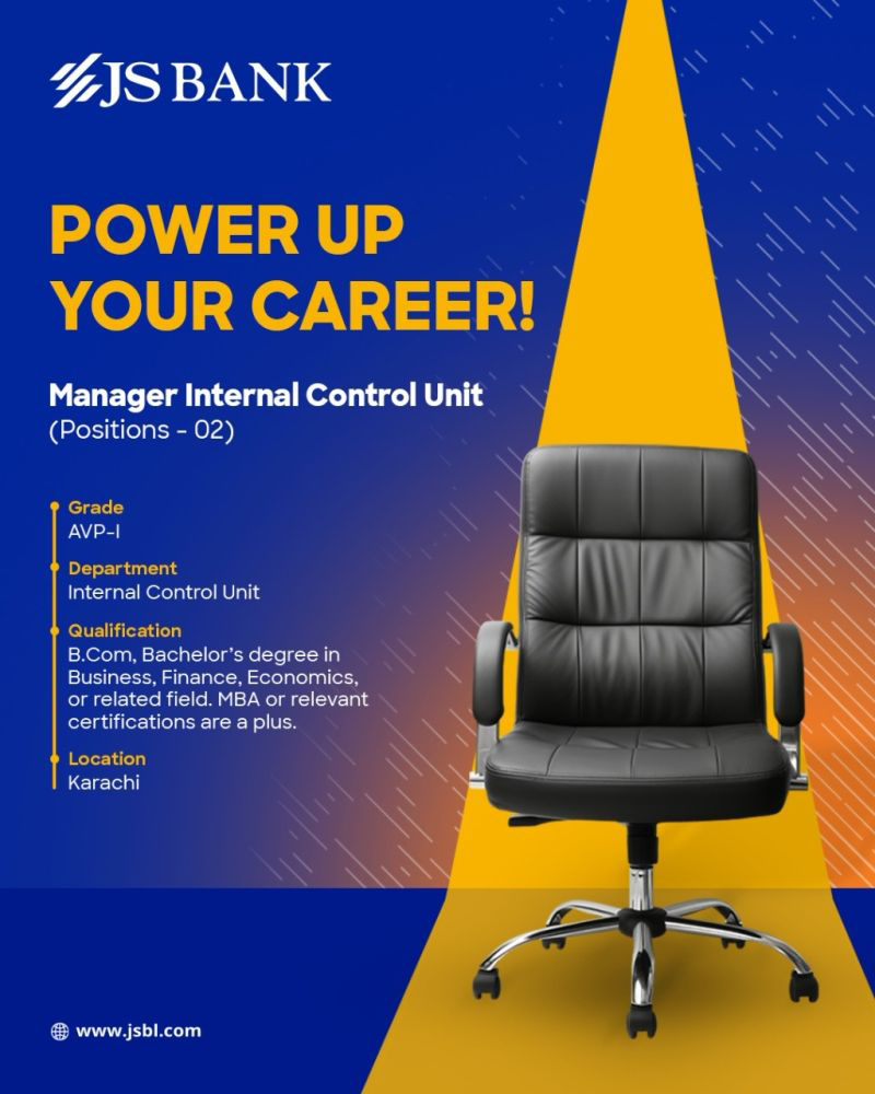 JS Bank Jobs 2025