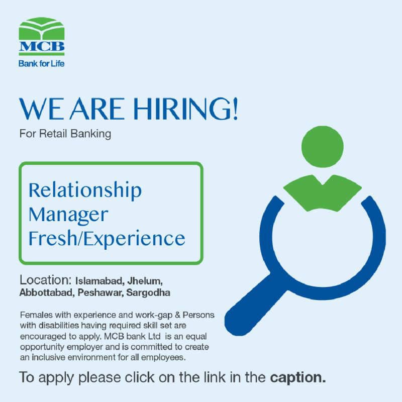 MCB Bank Limited Jobs 2025
