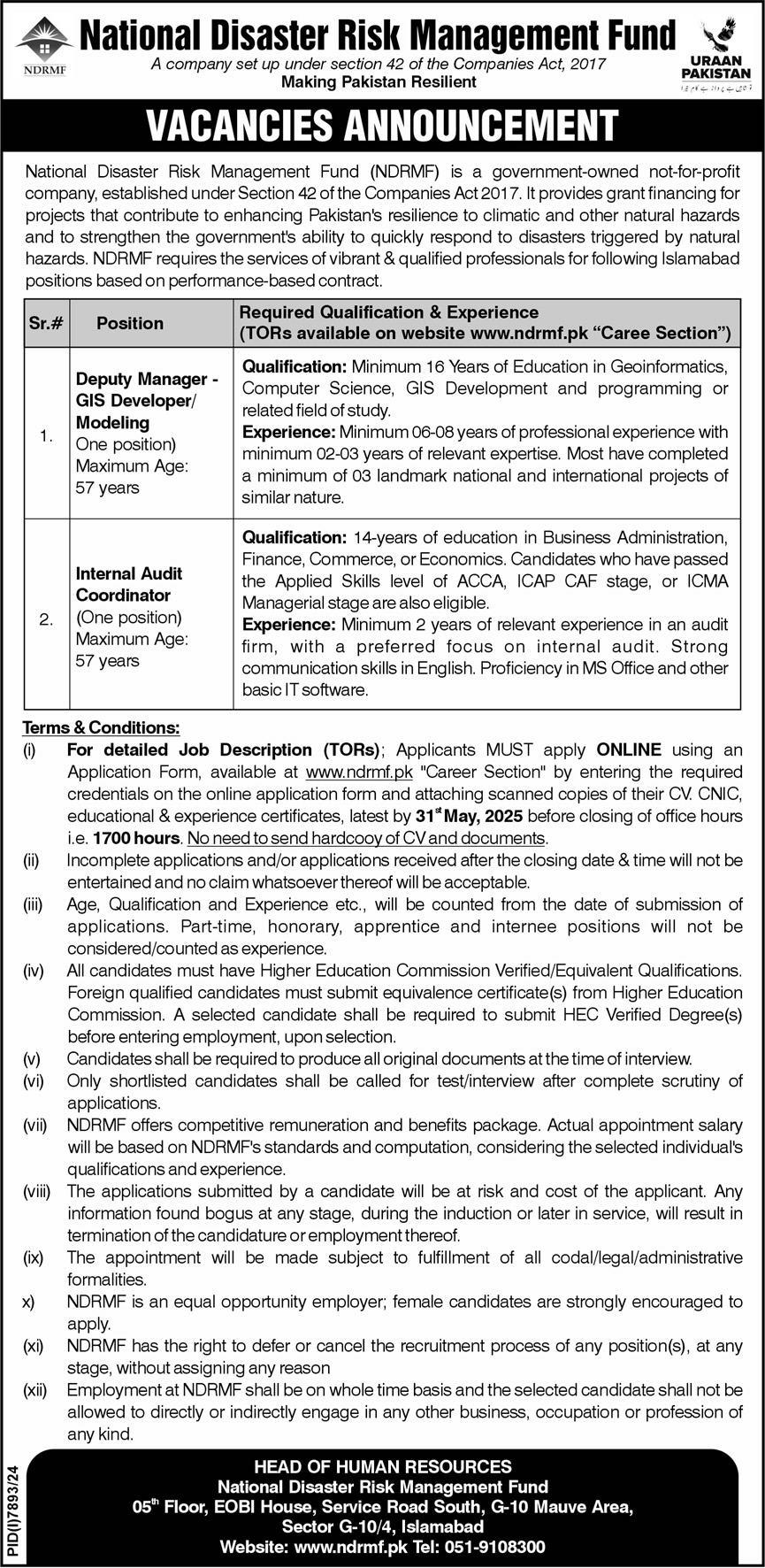 NDRMF Jobs 2025