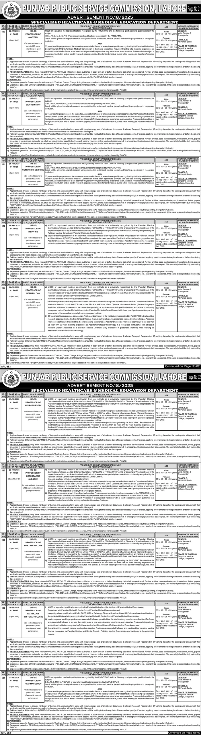 PPSC Jobs 2025