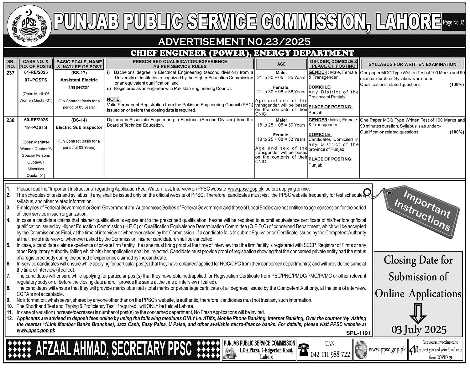 PPSC Jobs