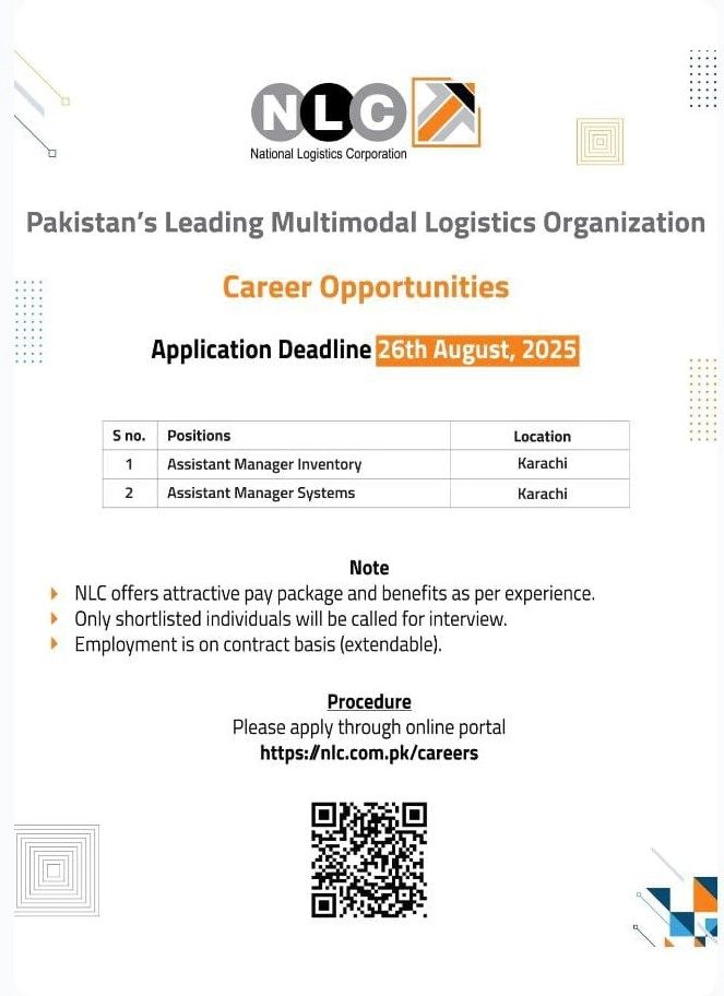 National Logistics Corporation NLC Jobs 2025