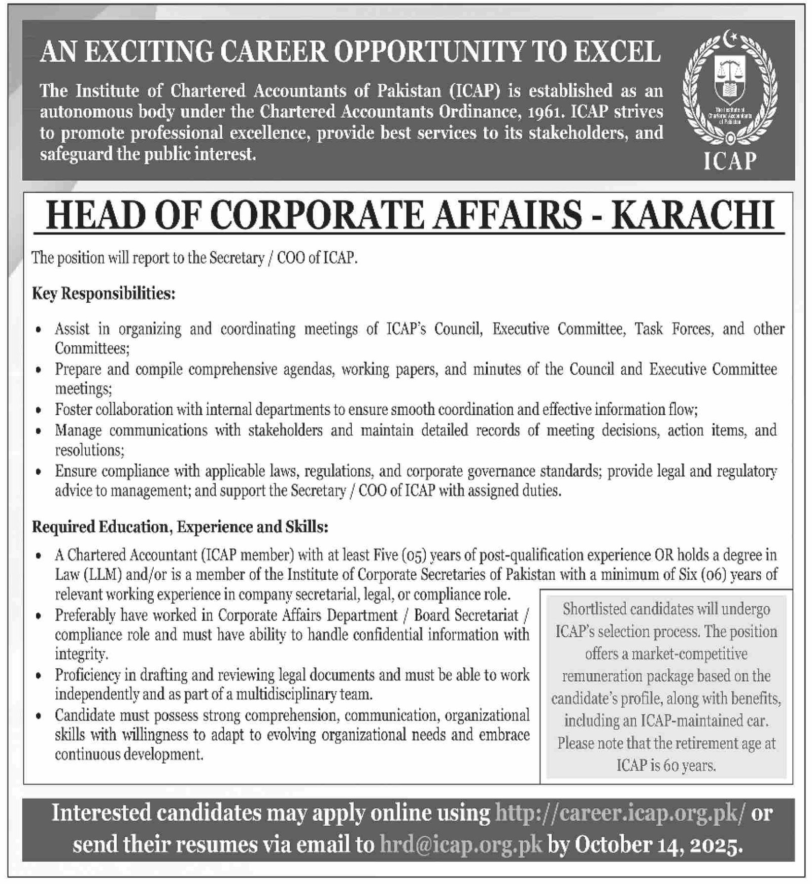  ICAP Jobs 2025